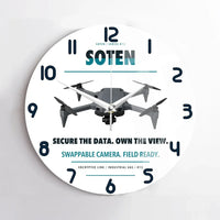Thumbnail for ACSL SOTEN design on white no frame wall clock