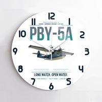 Thumbnail for PBY-5A Catalina design on white no frame wall clock