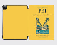 Thumbnail for Palm Beach International Airport (PBI) design on yellow ipad tablet case