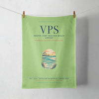 Thumbnail for Destin Fort Walton Beach Airport (VPS) design on light green towel