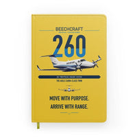 Thumbnail for Beechcraft King Air 260 design on yellow notebook