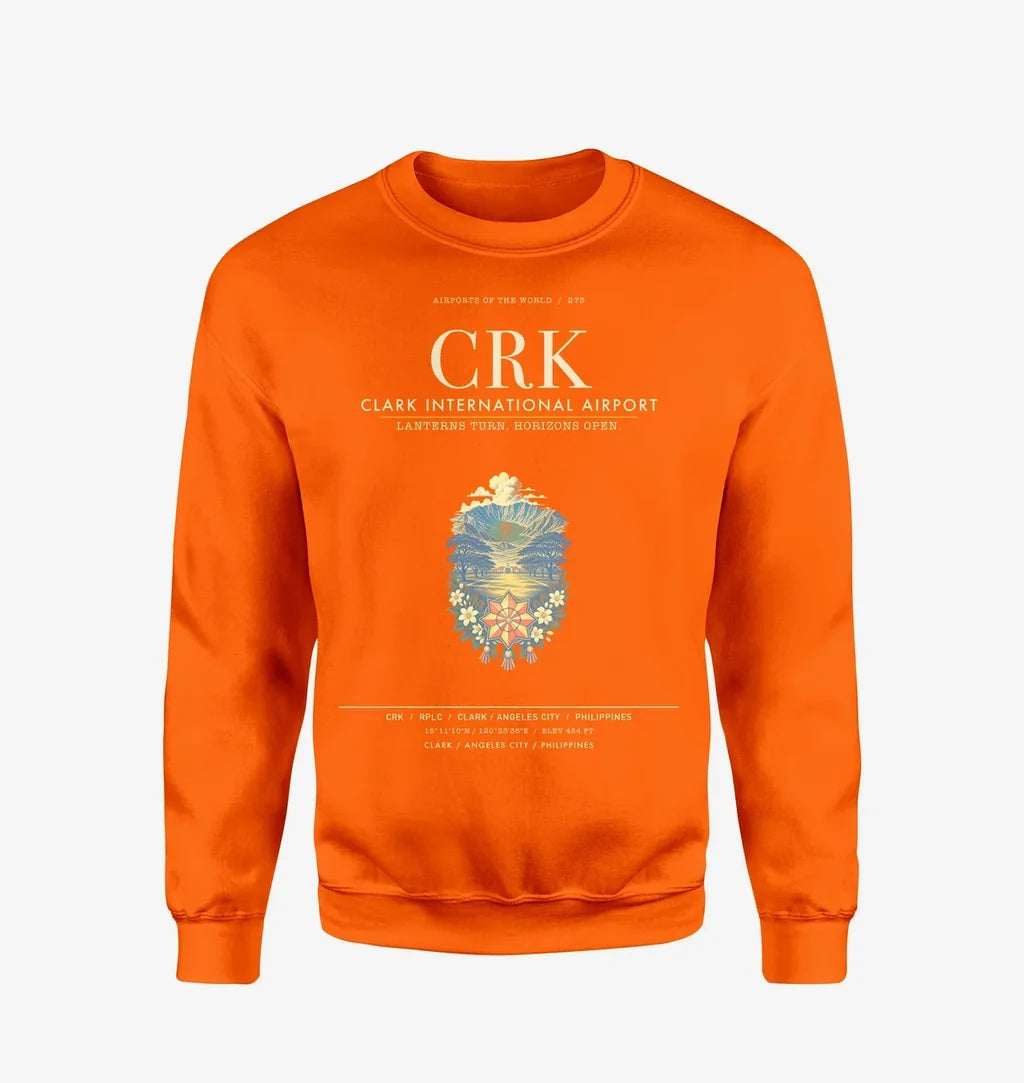 Clark International Airport CRK Sweatshirt - Orange