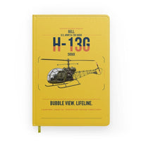 Thumbnail for Bell H-13G Sioux design on yellow notebook