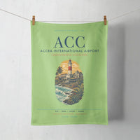 Thumbnail for Accra International Airport (ACC) design on light green towel