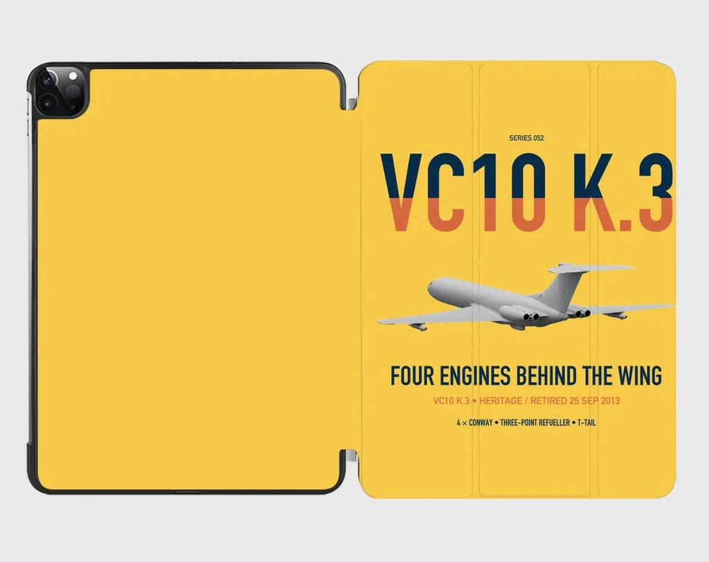 Vickers VC10 K.3 design on yellow ipad tablet case