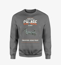 Thumbnail for Boeing Vertol CH-46E Sea Knight design on gray sweatshirt