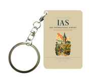 Thumbnail for Iași International Airport (IAS) design on beige key chain