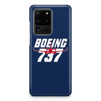 Thumbnail for Amazing Boeing 737 Samsung Case - Dark Blue