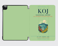 Thumbnail for Kagoshima Airport (KOJ) design on light green ipad tablet case
