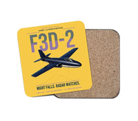 Thumbnail for F3D-2 Skyknight design on yellow 1 piece coaster