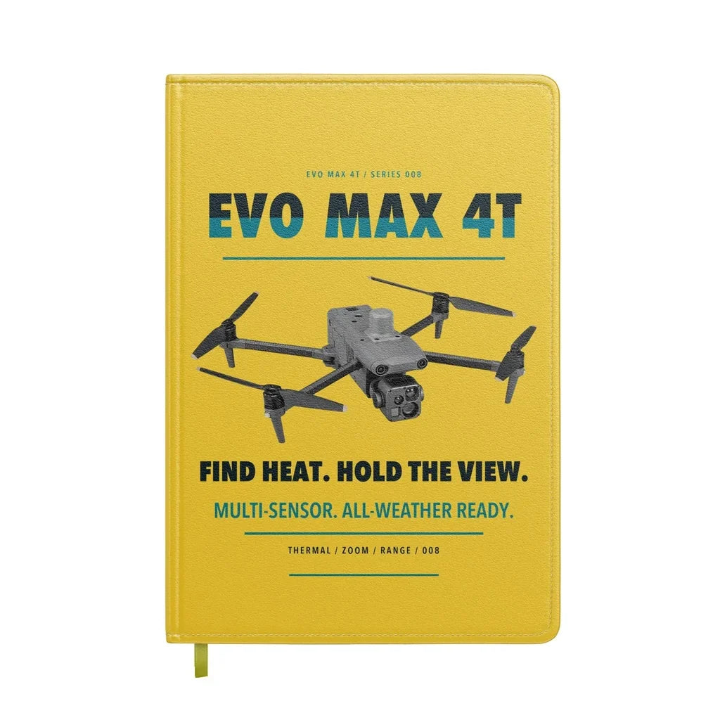 Autel EVO Max 4T design on yellow notebook
