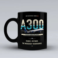 Thumbnail for A300-600R Mug design on black airbus