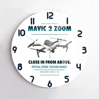 Thumbnail for DJI Mavic 2 Zoom design on white no frame wall clock