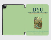 Thumbnail for Dushanbe International Airport (DYU) design on light green ipad tablet case