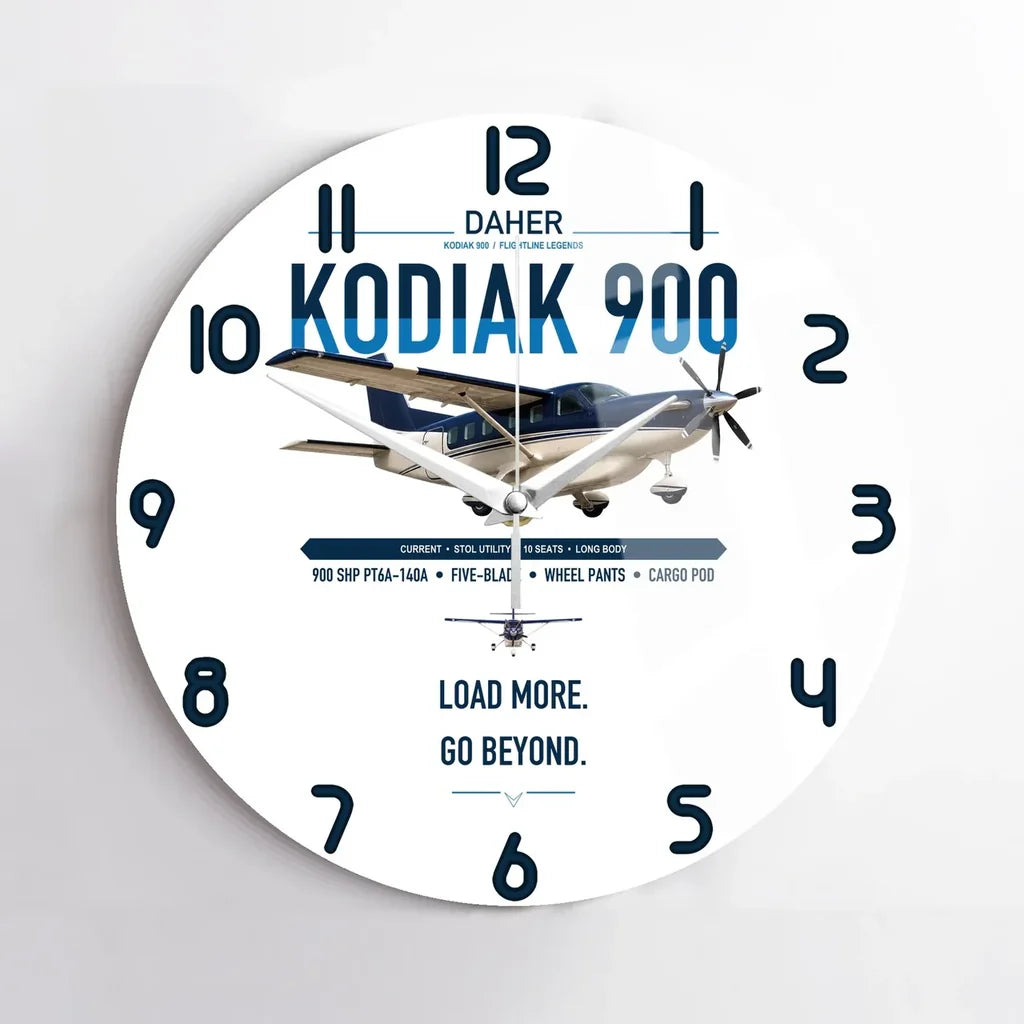 Daher Kodiak 900 design on white no frame wall clock