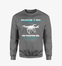 Thumbnail for DJI Phantom 3 Professional design on gray sweatshirt