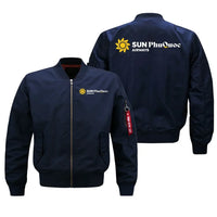 Thumbnail for Sun Phu Quoc Airways logo on blue bomber jacket