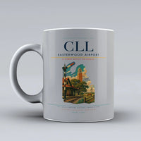 Thumbnail for Easterwood Airport (CLL) airport code design on light gray ceramic mug