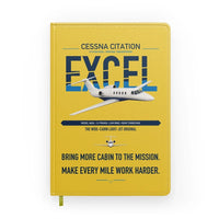 Thumbnail for Cessna Citation Excel design on yellow notebook