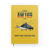 Thumbnail for Leonardo AW169 design on yellow notebook