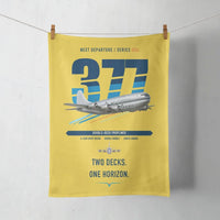 Thumbnail for Boeing 377 Stratocruiser design on yellow towel