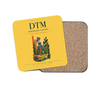 Thumbnail for Dortmund Airport (DTM) design on yellow 1 piece coaster