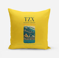Thumbnail for Trabzon Airport (TZX) design on yellow pillow