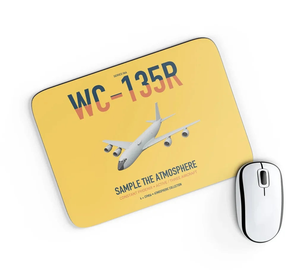 WC-135R Constant Phoenix design on yellow rectangle mouse pad