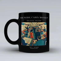 Thumbnail for VINTAGE G4467 - The Wide Cabin Mockup - Ceramic Mug design on black