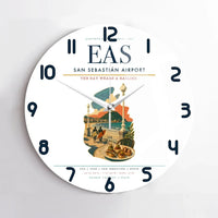 Thumbnail for San Sebastián Airport (EAS) design on white no frame wall clock