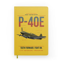 Thumbnail for P-40E Warhawk design on yellow notebook