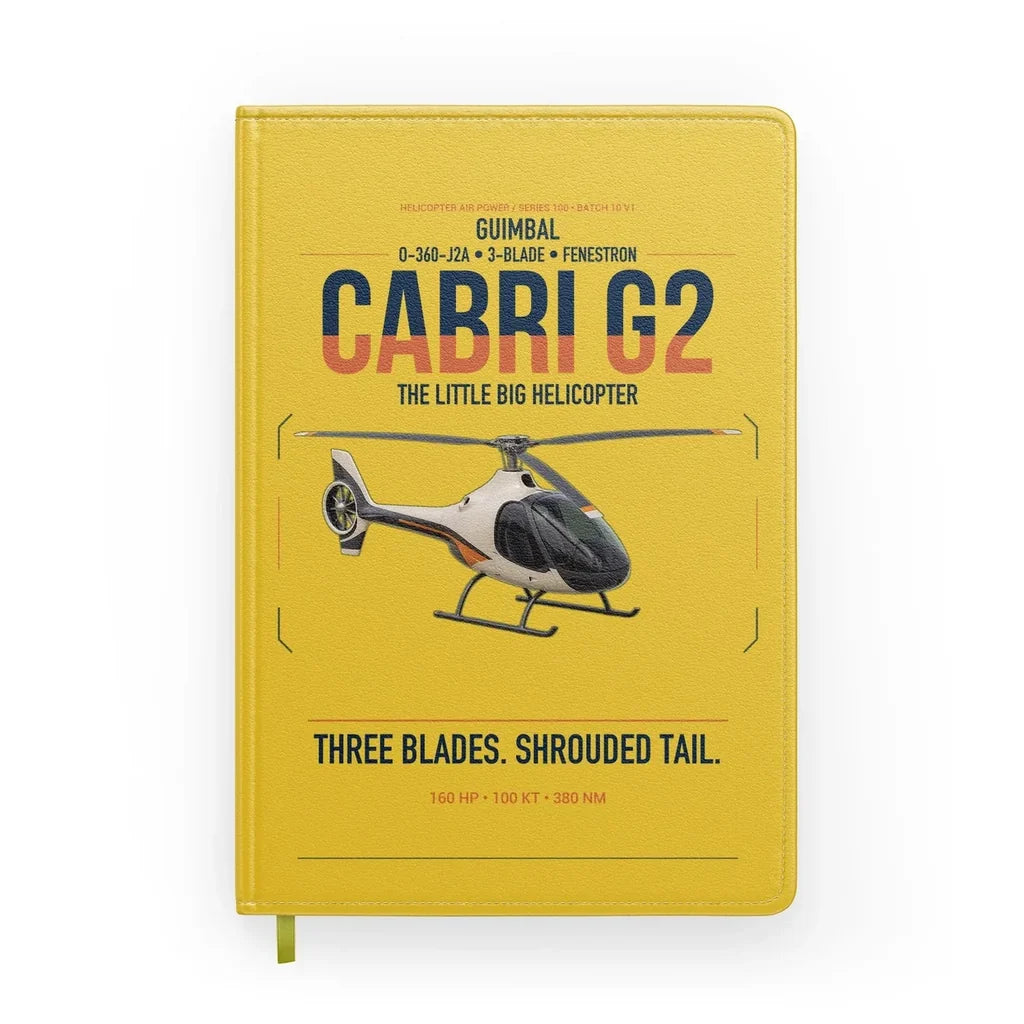 Guimbal Cabri G2 design on yellow notebook