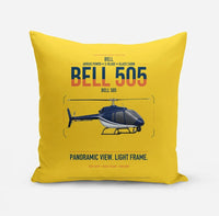 Thumbnail for Bell 505 design on yellow pillow