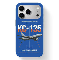 Thumbnail for KC-135 STRATOTANKER design on blue magsafe iphone case, for iPhone 17 Pro