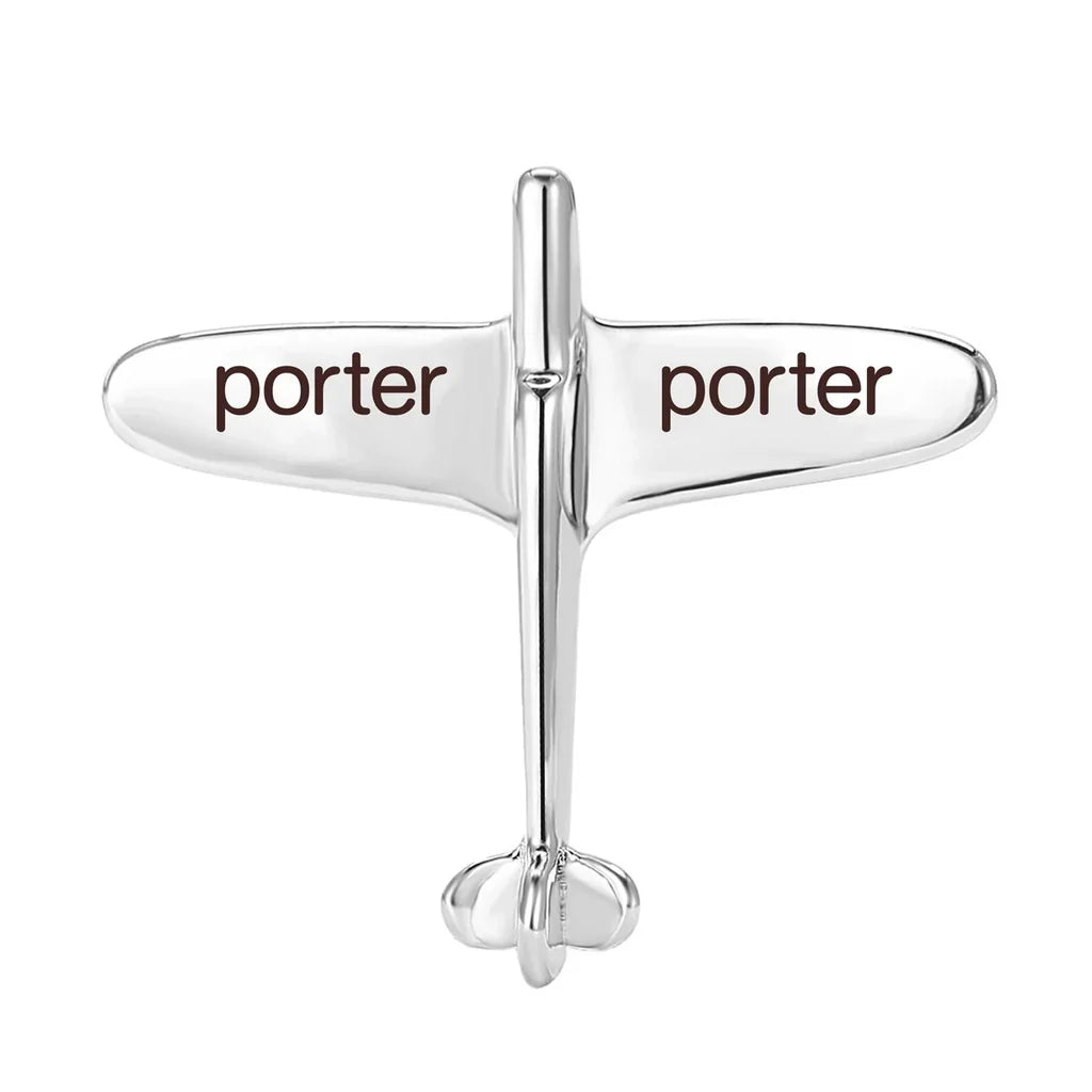Airplane Shape Brooch - view 3