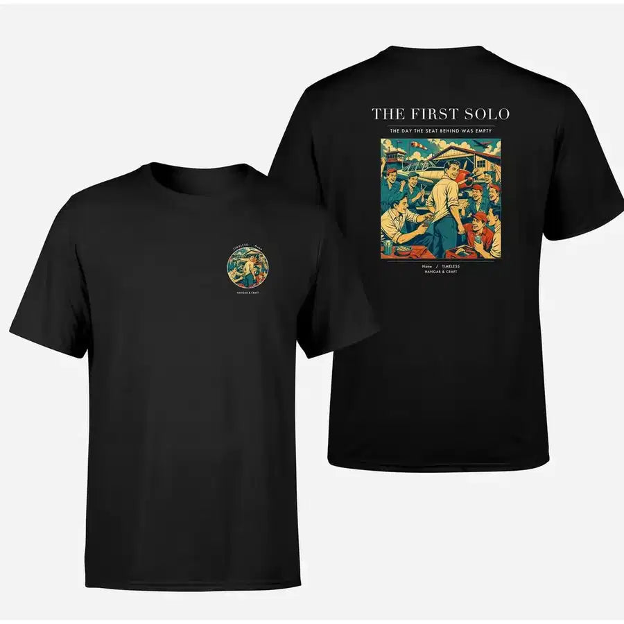 VINTAGE G4144 - The First Solo - Double-Side T-Shirt design on black double side t shirt