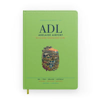 Thumbnail for Adelaide Airport (ADL) design on light green notebook
