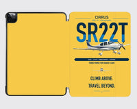 Thumbnail for Cirrus SR22T design on yellow ipad tablet case