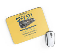 Thumbnail for SPEY 511 design on yellow rectangle mouse pad