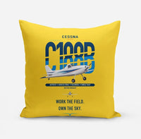 Thumbnail for Cessna A188B AgTruck design on yellow pillow