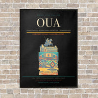 Thumbnail for Thomas Sankara International Airport OUA — Ouagadougou vertical canvas print - framed - black background