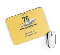 Thumbnail for Fokker 70 design on yellow rectangle mouse pad