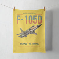 Thumbnail for F-105D Thunderchief design on yellow towel