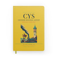 Thumbnail for Cheyenne Regional Airport (CYS) design on yellow notebook