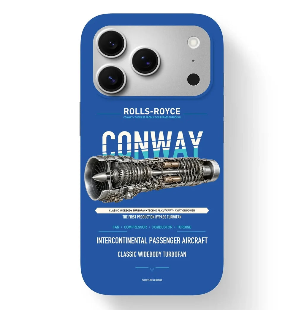 CONWAY Case design on blue iphone case