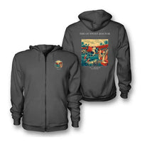 Thumbnail for VINTAGE G4197 - The Outpost Doctor - Premium Zipped Hoodie design on darkgray