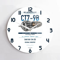 Thumbnail for CT7-9B design on white no frame wall clock