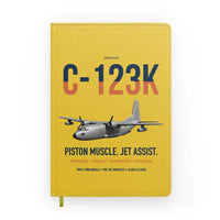 Thumbnail for C-123K Provider design on yellow notebook