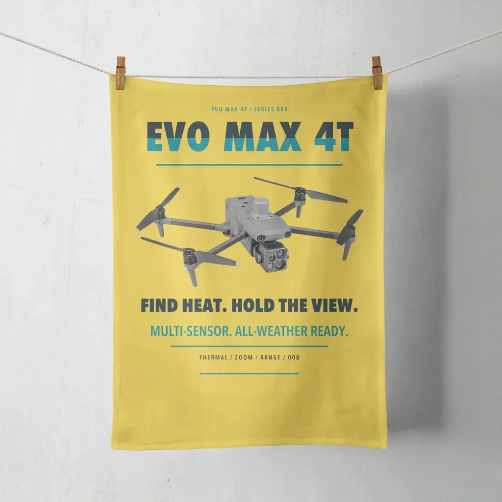Autel EVO Max 4T design on yellow towel