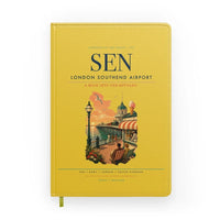 Thumbnail for London Southend Airport (SEN) design on yellow notebook